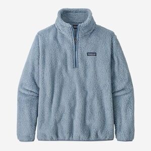 Patagonia Medium Los Gatos 1/4 Zip Pullover Fleece Blue Teddy Women’s M Jacket